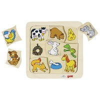 GOKI - Who Eats What? Puzzle 9pc