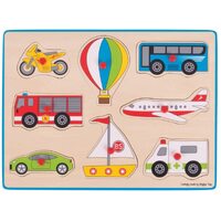 Bigjigs - Lift Out Puzzle - Transport