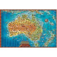 Blue Opal - Giant Map Down Under Puzzle 300pc