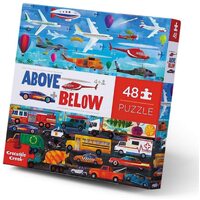 Crocodile Creek - Above & Below Things - That Go Puzzle 48pc