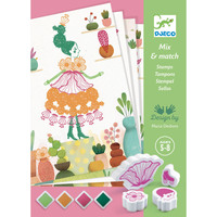 Djeco - Flower Girls Stamp Set