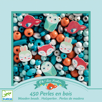 Djeco - Woodland Animals Wooden Beads