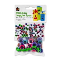 EC - Rainbow Joggle Eyes (250 pack)