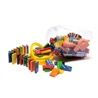 Learning Can Be Fun - Wooden Dominoes (168 pieces)