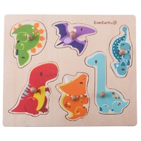 Everearth - Dinosaur Peg Puzzle 6pc