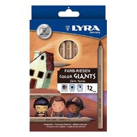 Lyra - Colour Giants Skin Tones Pencils (12 pack)