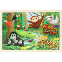 Masterkidz - Wooden Jigsaw Puzzle - Rainforest 20pc