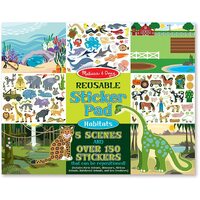 Melissa & Doug - Reusable Sticker Pad - Habitats