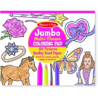 Melissa & Doug - Jumbo Colouring Pad Multi-Theme Pink