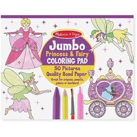 Melissa & Doug - Jumbo Colouring Pad - Princess & Fairy