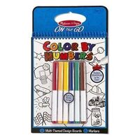 Melissa & Doug - On The Go - Colour by Numbers Book - Blue