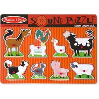 Melissa & Doug - Farm Animals Sound Puzzle 8pc