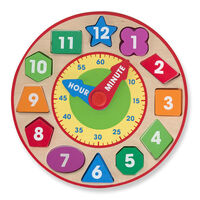 Melissa & Doug - Wooden Shape Sorting Clock