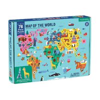 Mudpuppy - Map of the World Puzzle 78pc