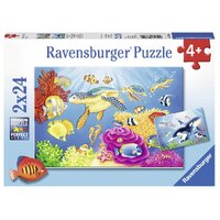 Ravensburger - Colourful Underwater World Puzzle 2x24pc 