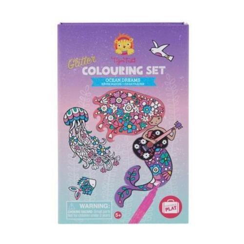 Tiger Tribe - Glitter Colouring Set - Ocean Dreams