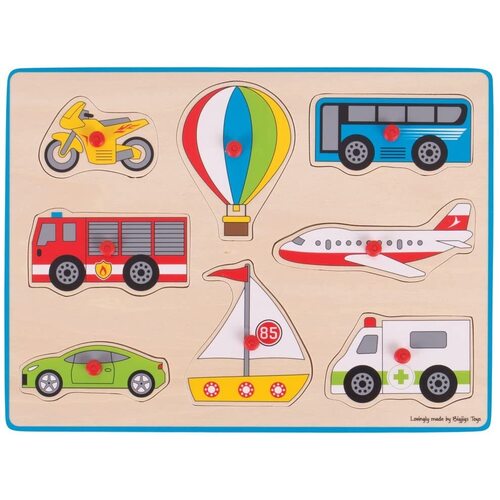 Bigjigs - Lift Out Puzzle - Transport