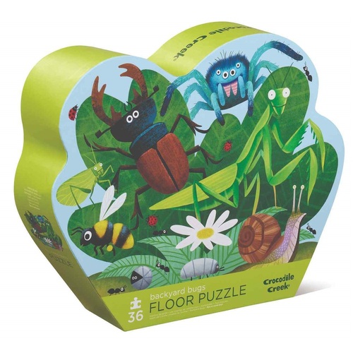 Crocodile Creek - Backyard Bugs Floor Puzzle 36pc