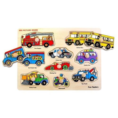 Fun Factory - Vehicles Knob Puzzle