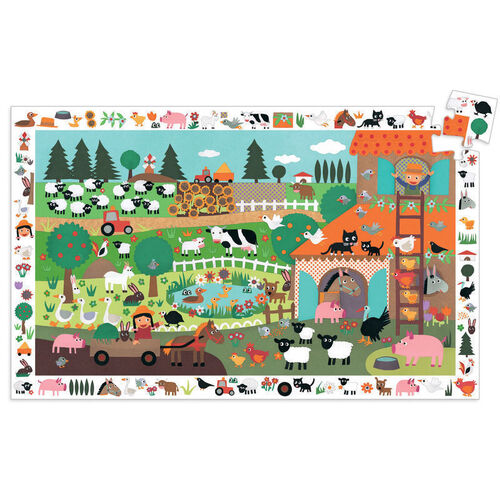 Djeco - The Farm Observation Puzzle 35pc