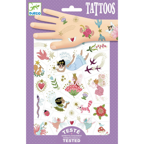 Djeco - Fairy Friends Metallic Tattoos