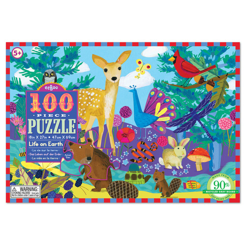 eeBoo - Life on Earth Puzzle 100pc