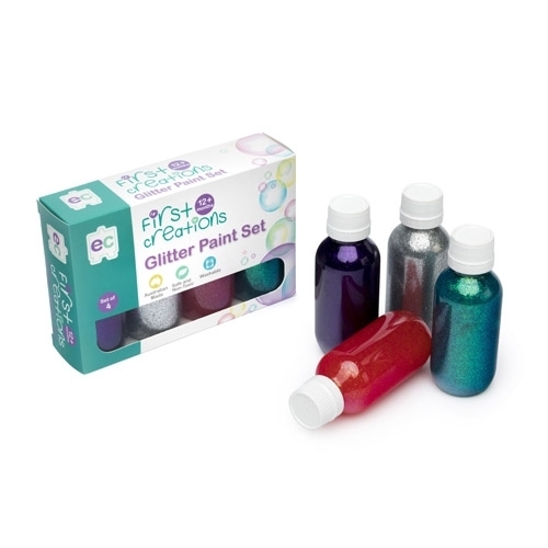 First Creations - Glitter Paint Set 100ml (set of 4)