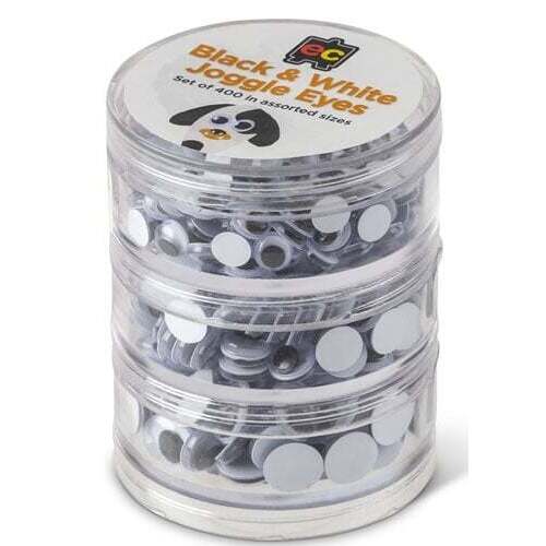 EC - Black & White Joggle Eyes (400 pack)