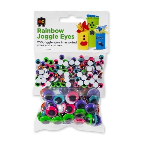 EC - Rainbow Joggle Eyes (250 pack)