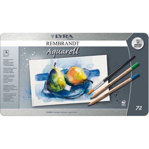 Lyra - Rembrandt Aquarell Watercolor Pencil Set (tin of 72)