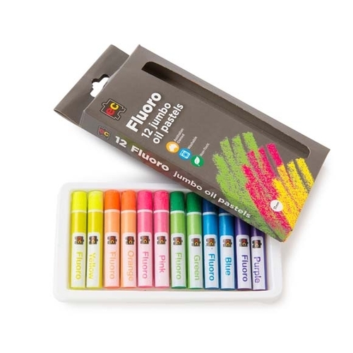 EC - Jumbo Oil Pastels Fluoro (12 pack)