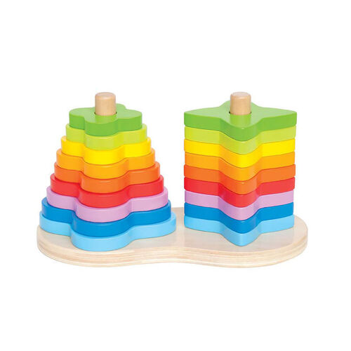 Hape - Double Rainbow Stacker