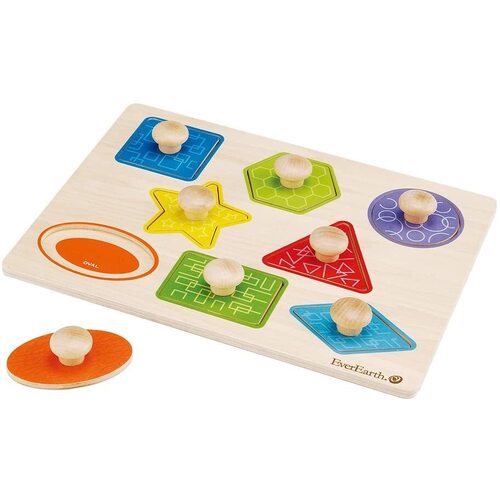 Everearth - Shape Knob Puzzle 8pc