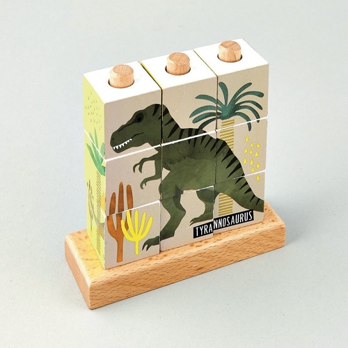 Floss and Rock - Cube Puzzle - Dinosaur