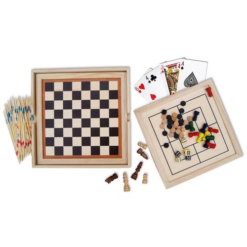 Fun Factory - 7-in-1 Wooden Games Set