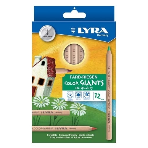 Lyra - Colour Giants Coloured Pencils (12 pack)