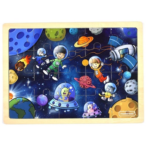 Masterkidz - Wooden Jigsaw Puzzle - Space Trip 20pc