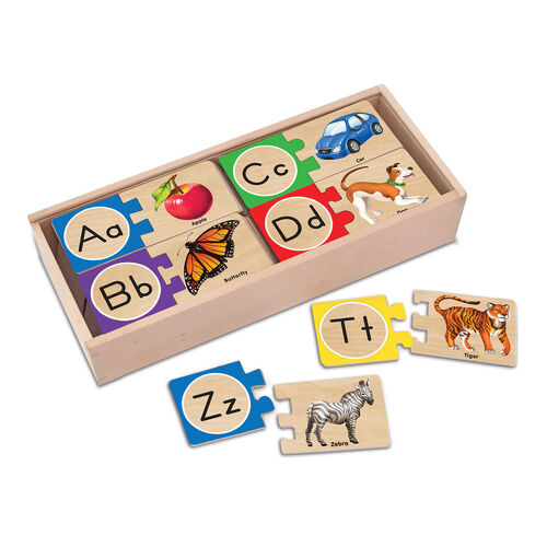 Melissa & Doug - Self-Correcting Alphabet Letter Puzzles