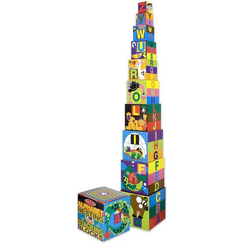 Melissa & Doug - Alphabet Nesting & Stacking Blocks