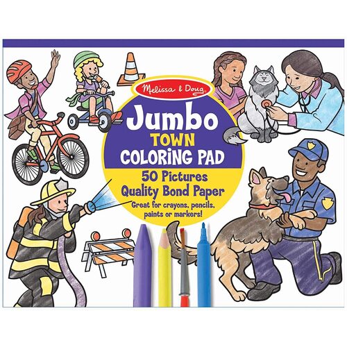 Melissa & Doug - Jumbo Colouring Pad - Town