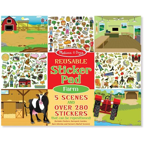 Melissa & Doug - Reusable Sticker Pad - Farm