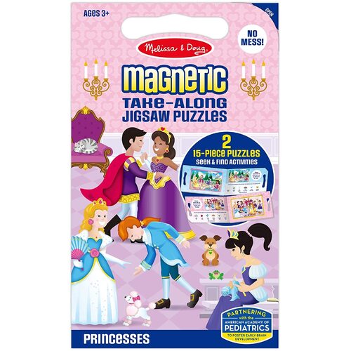 Melissa & Doug - Magnetic Take Along Jigsaw Puzzles - Princesses