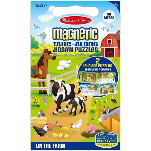 Melissa & Doug - Magnetic Take Along Jigsaw Puzzles - On the Farm