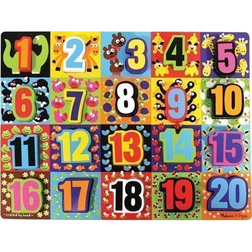 Melissa & Doug - Jumbo Numbers Chunky Puzzle 20 Pieces