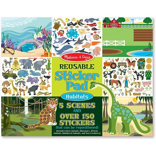 Melissa & Doug - Reusable Sticker Pad - Habitats