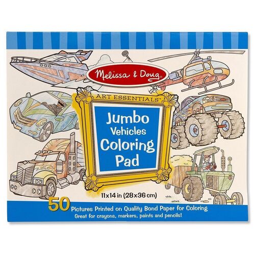 Melissa & Doug - Jumbo Colouring Pad - Vehicles