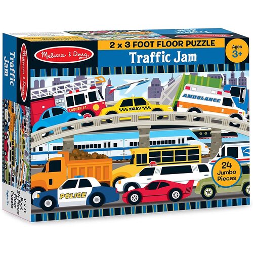 Melissa & Doug - Traffic Jam Floor Puzzle 24pc