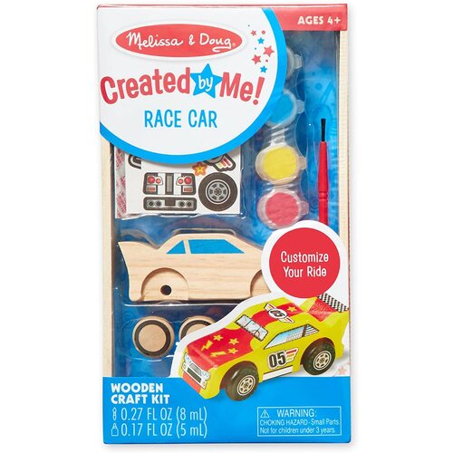 Melissa & Doug - Decorate-Your-Own Wooden Race Car