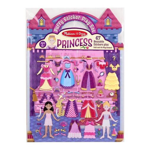 Melissa & Doug - Reusable Puffy Sticker Play Set - Princess