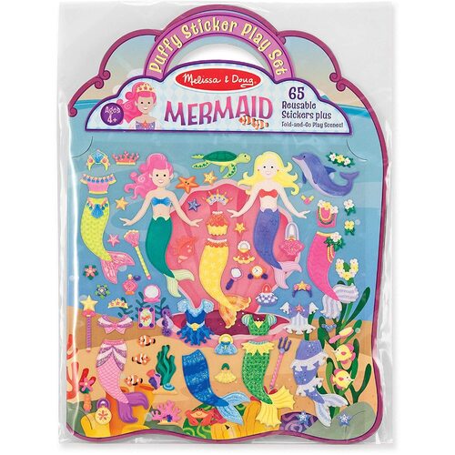 Melissa & Doug - Reusable Puffy Sticker Play Set - Mermaid